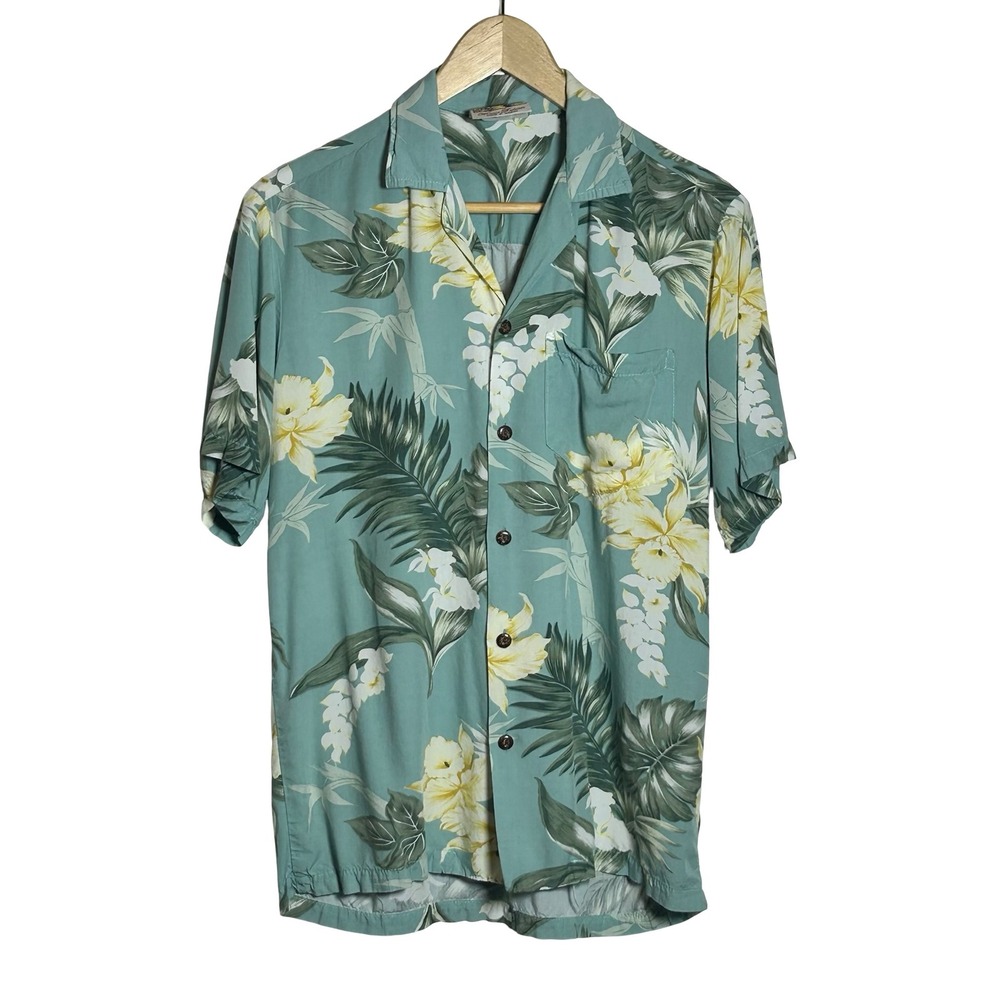 Winnie Fashion Vintage Hawaiian Aloha Shirt‎ Size Small Tropical Resort Travel